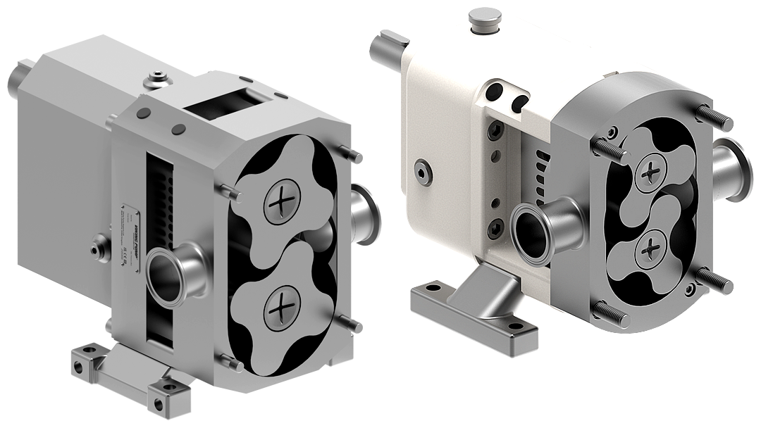 Food grade rotary lobe pumps